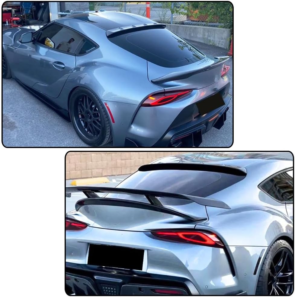 Carbon Fiber Rear Window Roof Spoiler Compatible with Toyota Supra GR A90 A91 2019-2024 Rear Window Roof Visor Spoiler Wing