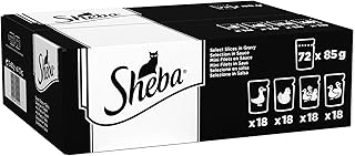 Sheba Selection in Sauce Katzenfutter Geflügelauswahl, 72 Beutel (72 x 85 g) product image
