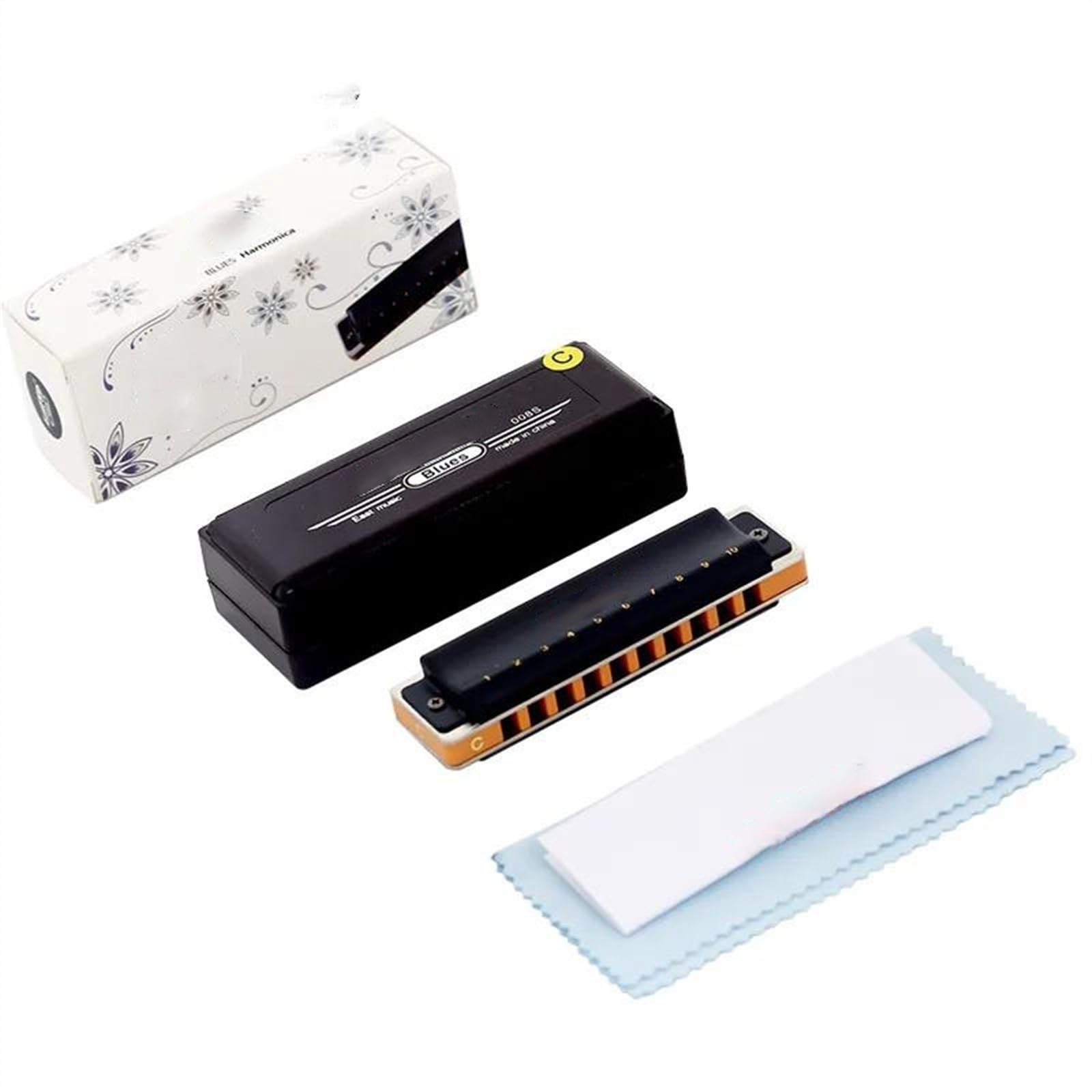 Instrument Harmonijkowy Nowa 10-otworowa Harmonijka T008S Blues Harp Richter Harmonijka Z 12 Klawiszami Dobrej Jakości Harmonijka Dla Dorosłych Graczy(G Key)