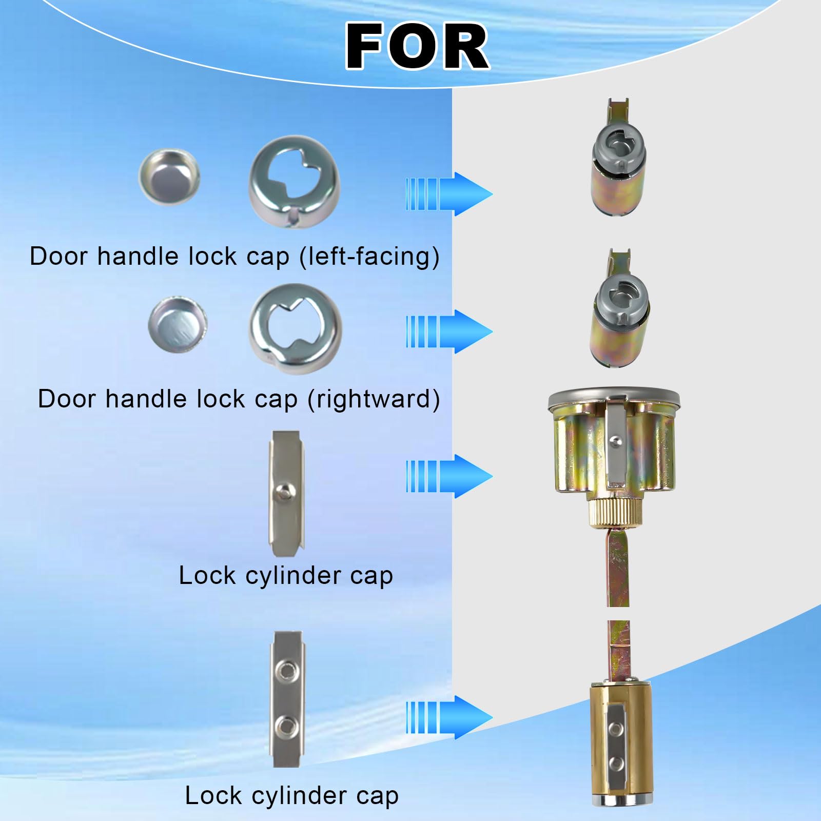 rik-key専用 Original Lishi Toyota Kit of 6 Pick / Decoder Tools |ABKEYS