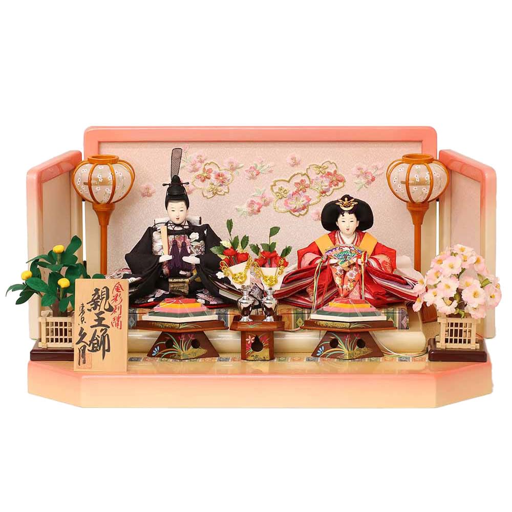 半額以下‼︎一点物‼︎ ☆貴咲☆十二単衣☆伝統的なデザイン ケース付きの雛人形 お雛様 十二単 半額以下 一点物 貴咲 十二単衣 伝統的なデザイン