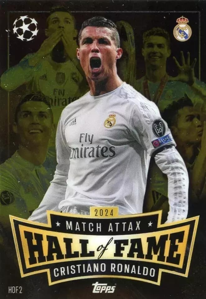 Match Attax 2024 2025 Cristiano Ronaldo Hall Of Fame HDF2 Trading Card