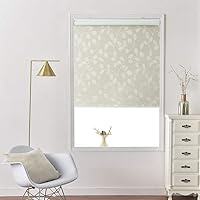 Vista 7 de Persianas enrollables de tela texturizada 100% opacas sin cordones de alta calidad para ventanas, persiana desplegable impermeable para el hogar