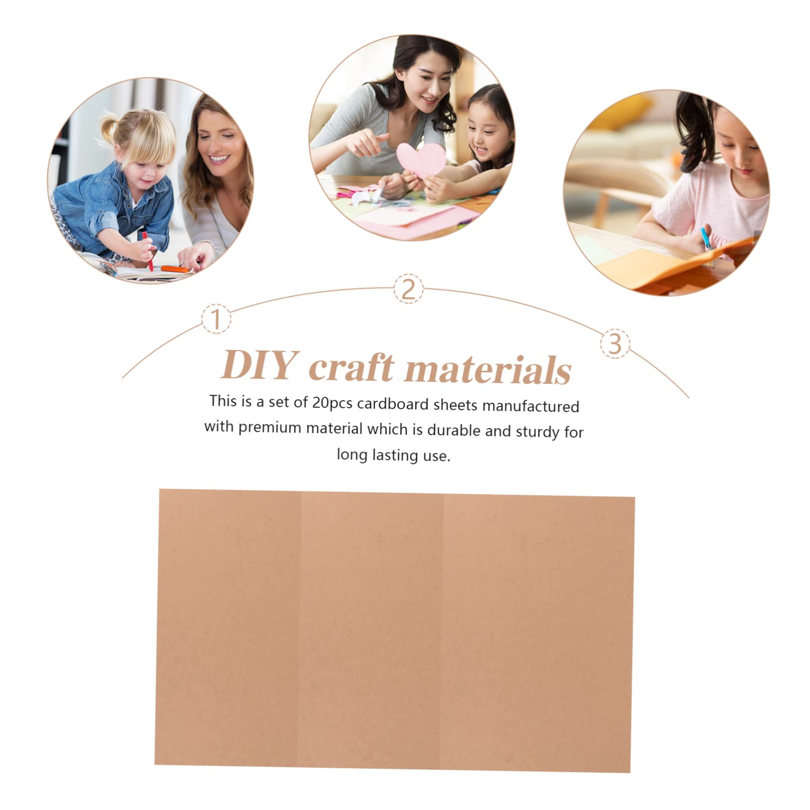 20 Stück A3 Kraftpapierkarton Kartonbögen für Bastel und Versandzwecke
