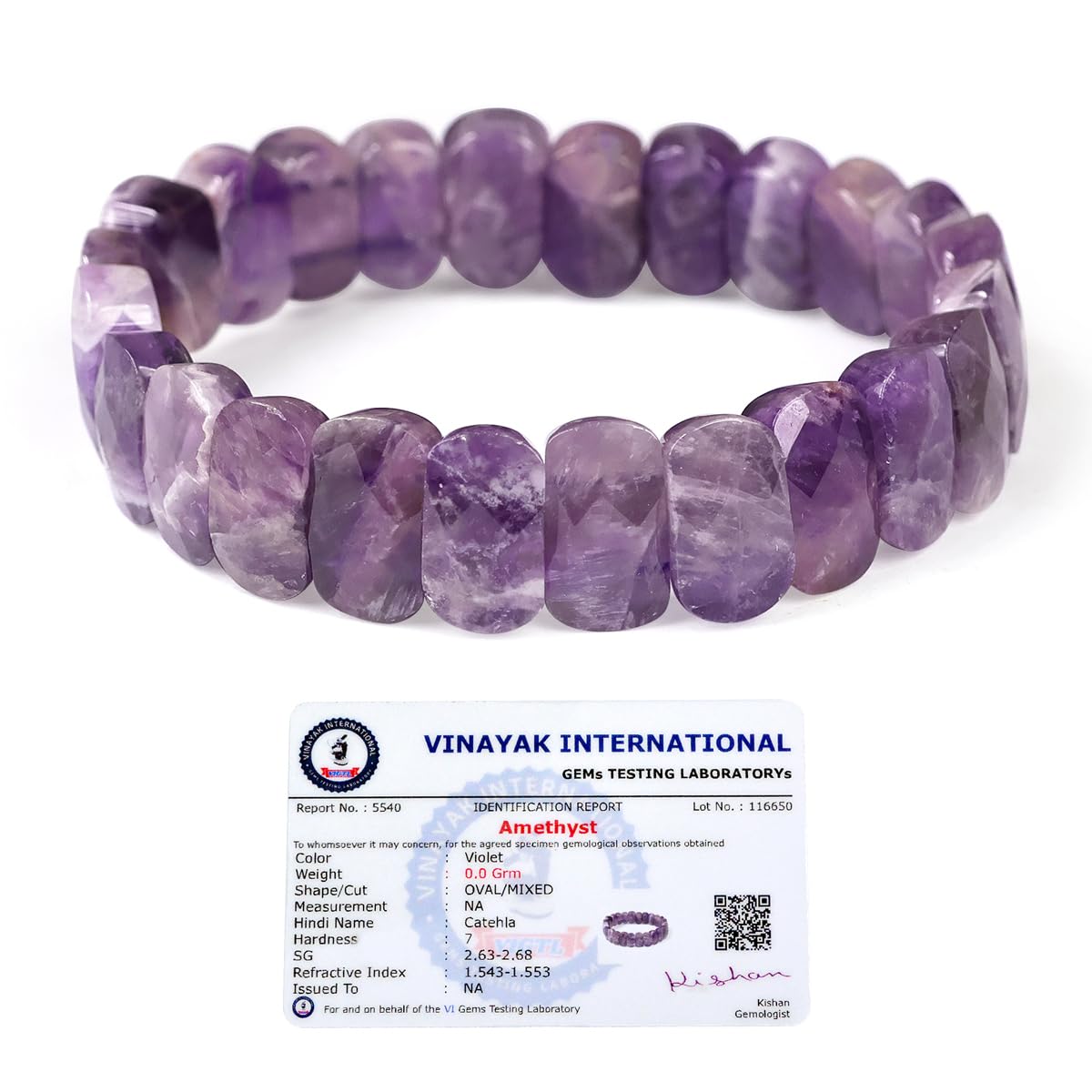 Reiki Crystal Products Amethyst Stylish Bracelet for Women (Purple) (B07GKVRBY6) Amazon Price History, Amazon Price Tracker