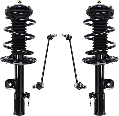Miniatura 44 de Detroit Axle - Kit de 4 puntales delanteros para Dodge calibre 09-12, 2 puntales y muelles helicoidales 2 estabilizadores barra estabilizadora 2009