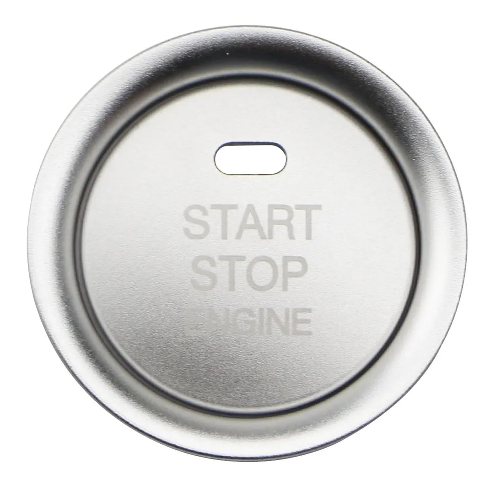 for Mazda CX5 CX3 CX4 Cx-3 3 6 for Axela for Atenza Car Engine Start Stop Switch Button Ignition Key Ring Cover Sticker Car Decoration Interior(Silver)