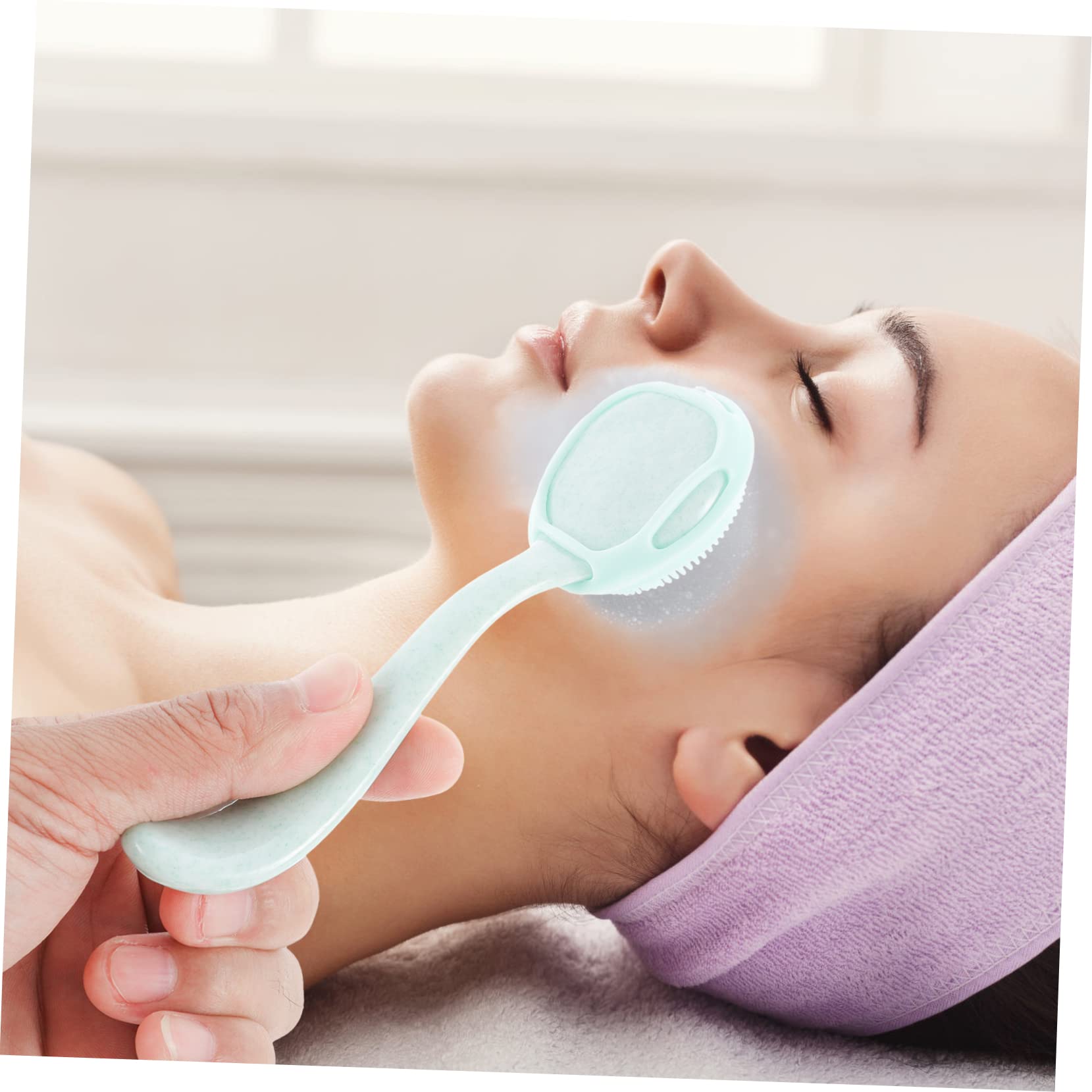 Healeved Facial Cleansing Brush 3pcs Silicone Face Brush Gentle Exfoliation Face Tool