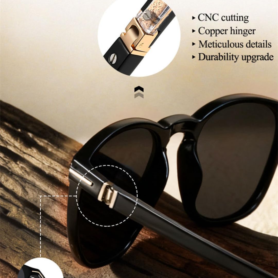Occhiali da sole retrò TR90 Tac polarizzati, stile occhiali da sole UV400