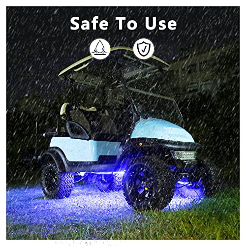 10L0L Golf Cart Underglow Led Light Strip Kit, 22 Modes Glow Neon Underbody Lighting With Wireless Remote Control thumb #3