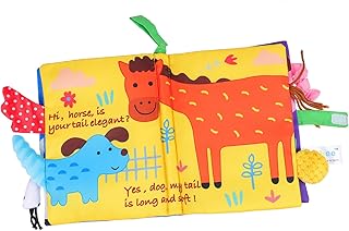 Toyvian 1 Peça Livro De Pano De Cauda Infantil Brinquedos Para Crianças Brinquedos Infantis De Poliéster Educação Livro De Pano Livro De Pano Livro De Bebê Leve Ensino Precoce Livro De