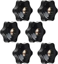 6 Pcs Manopola M8 Manopole a Stella, Stella Plastica di Serraggio lastica, Star Knob Femmina Filettatura Manopola, Testa Plastica Stella Serraggio Dado Manopola per Macchine Utensili