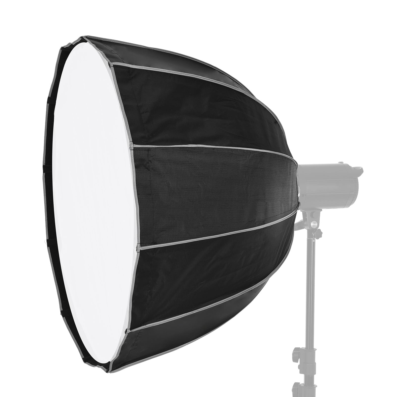 Andoer Parabolic Softbox 90 cm, multiuso, Softbox Bowens, Quick Release Studio Reflection Softbox con diffusore, griglia a nido d'ape, borsa per ritratti, interviste, film