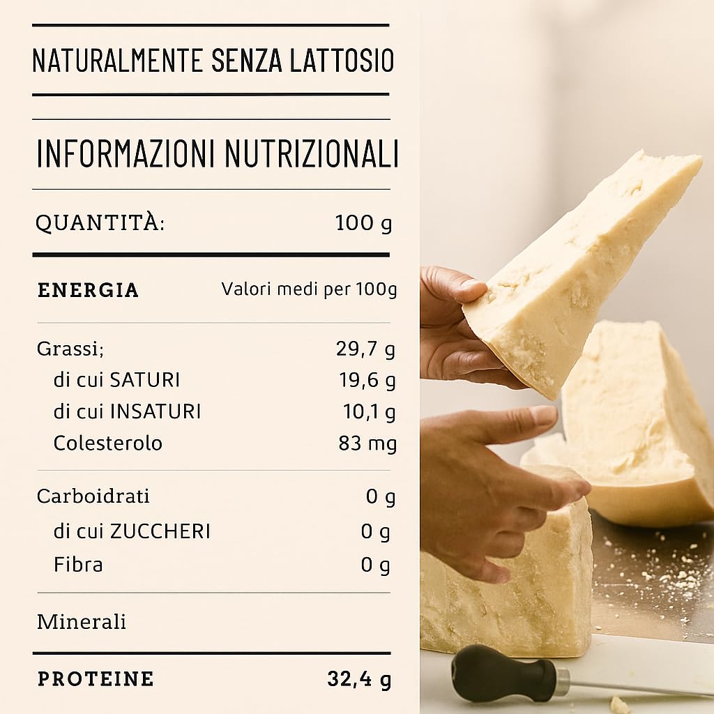 FATTORIA EMILIANA | Formato Convenienza | 30 Mesi Parmigiano Reggiano DOP – Senza Lattosio – Formaggio Italiano Artigianale – Confezionato Sottovuoto (2kG (2 Punte per Pacco), 30 MESI)