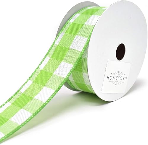 Miniatura 3 de Homeford Jumbo - Cinta de lino con alambre de guinga, 1-12 pulgadas, 10 yardas (morado)