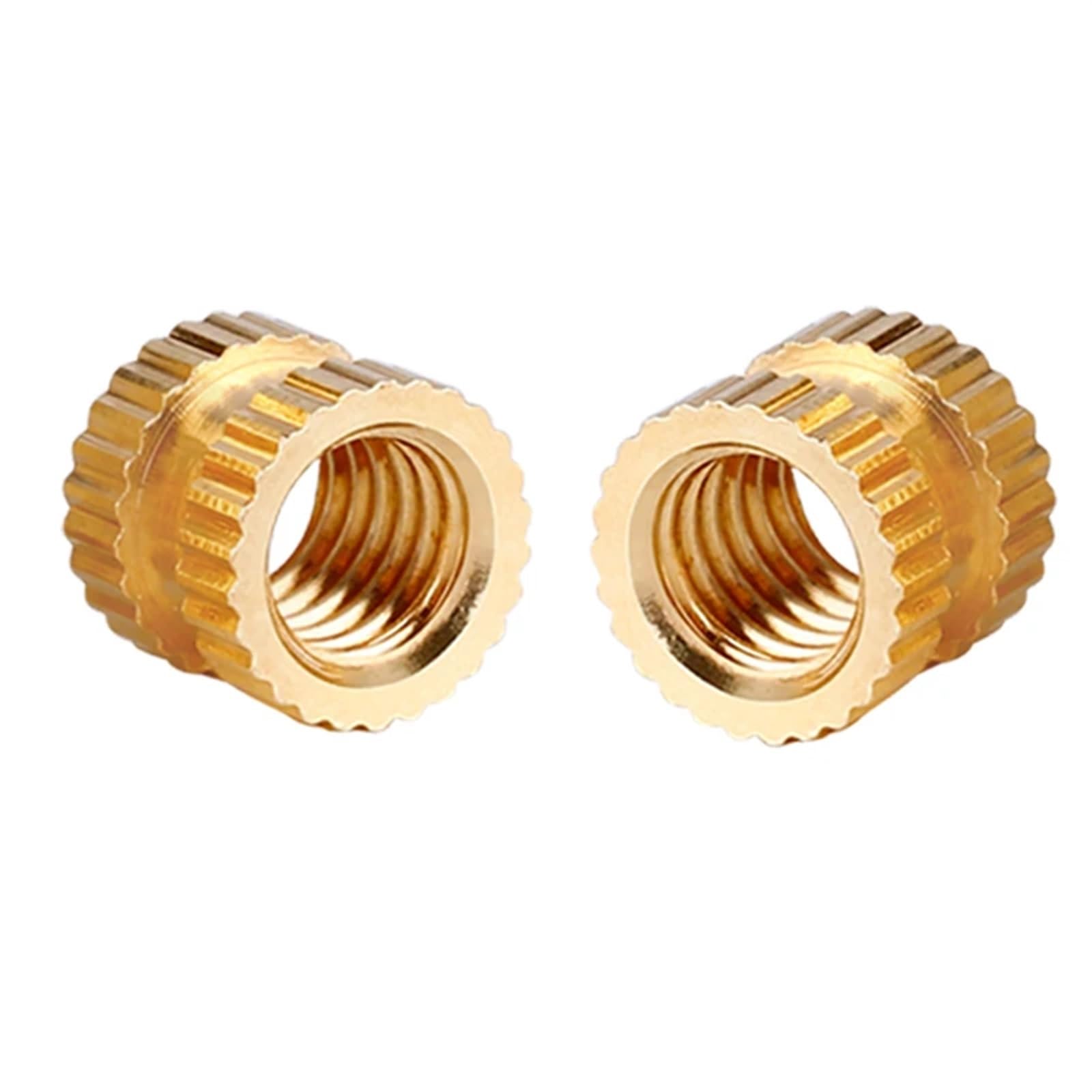 Tuercas Moleteadas de Latón Tuercas de inserción de latón fundido en caliente, Tuercas moleteadas, moldeo por calentamiento, insertos de rosca de cobre, M2, M2.5, M3, M4, M5, M6, M10, 100/50/10 Uds.(1