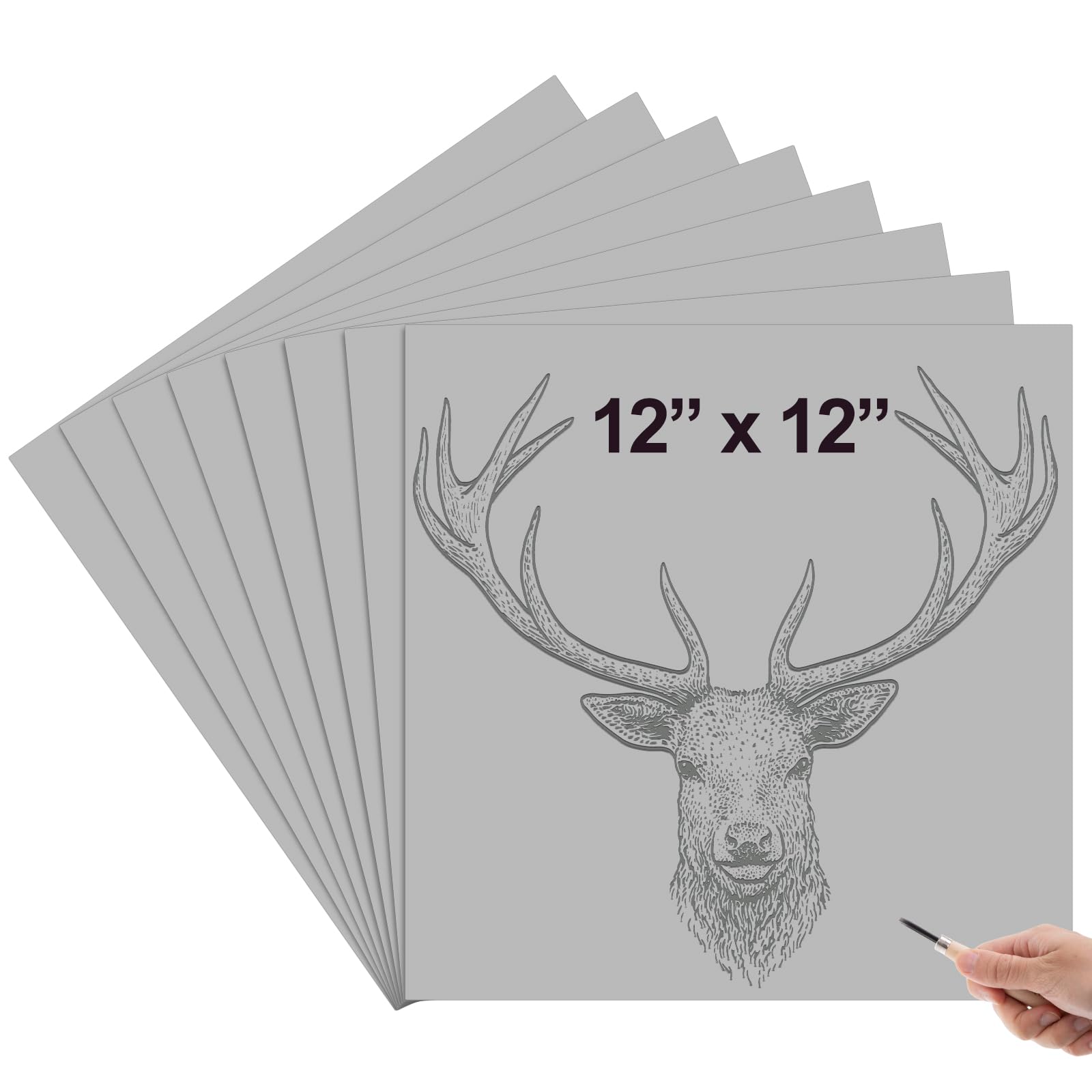 Snapklik.com : Yeaqee 8 Pcs Linoleum Block Rubber Carving Block Soft ...