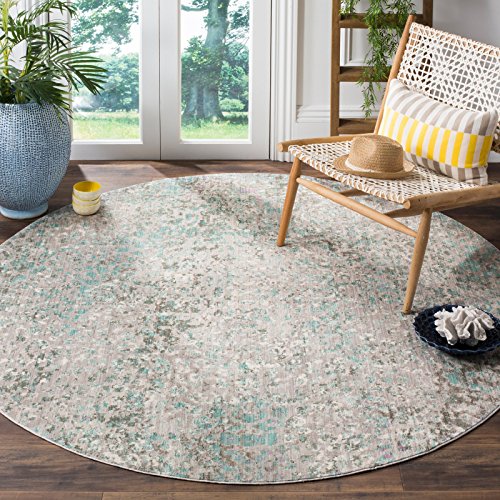 Safavieh Metro-Mod Indoor Woven Rectangle Area Rug, Mystique Collection, MYS977, in Grey / Light Blue - Image 2