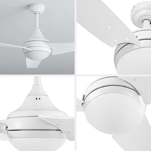 Miniatura 4 de Prominence Home Maxon - Ventilador de techo para interiores de 52 pulgadas con luz LED, control remoto, 3 aspas modernas de alto rendimiento, flujo