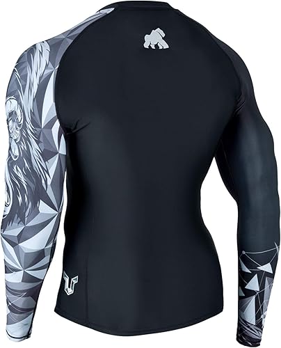 Miniatura 6 de HUGE SPORTS Serie Wildling  Camiseta de protección con protección UV, de secado rápido, con compresión