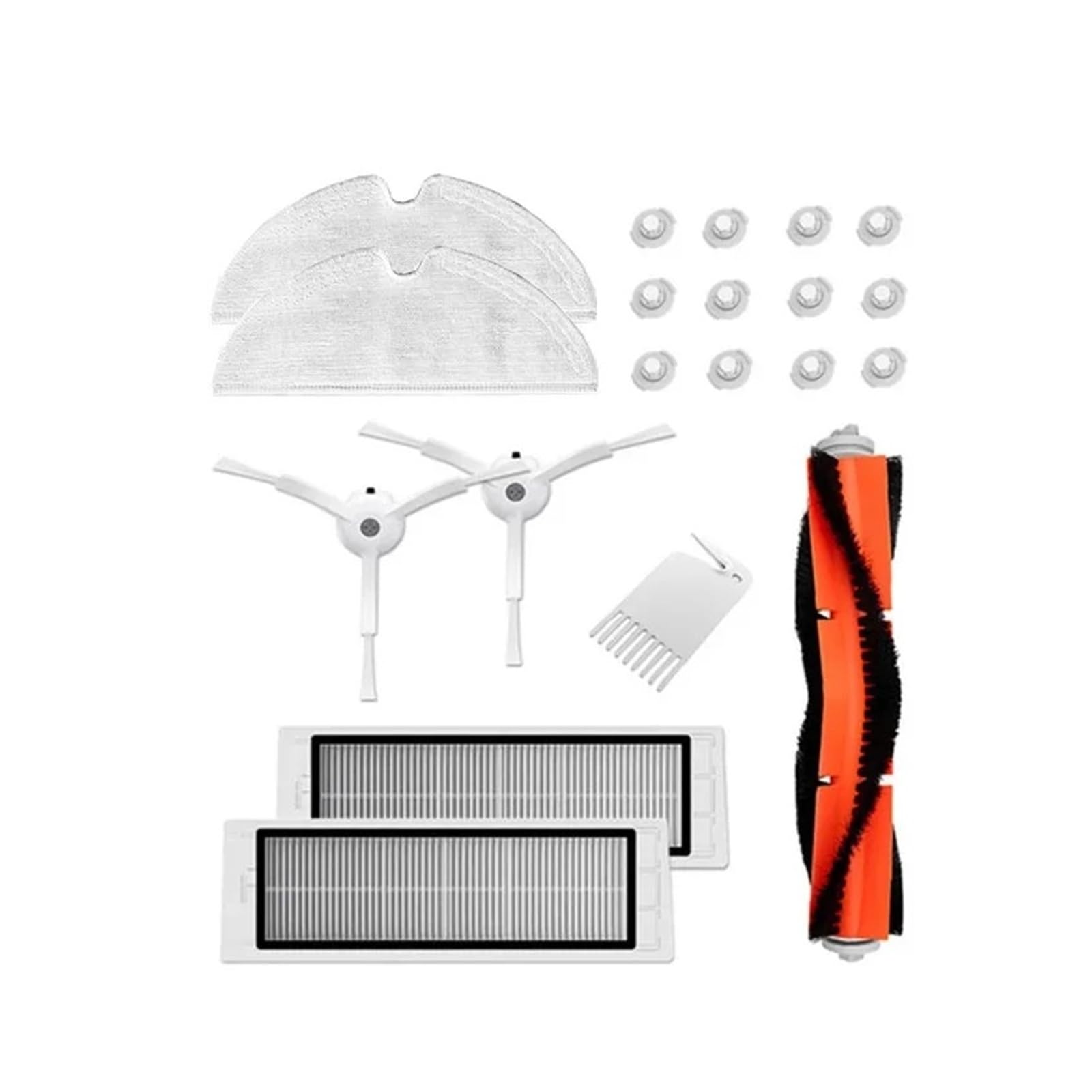 Compatible con Roborock, for piezas de fregona con filtro de cepillo MAX / S50 / S51 S50/S51/S5 MAX(Pack 2 washable)
