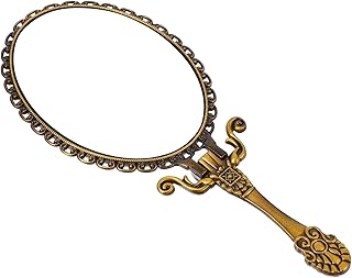 DOITOOL Espejo de mano vintage con mango pleg...