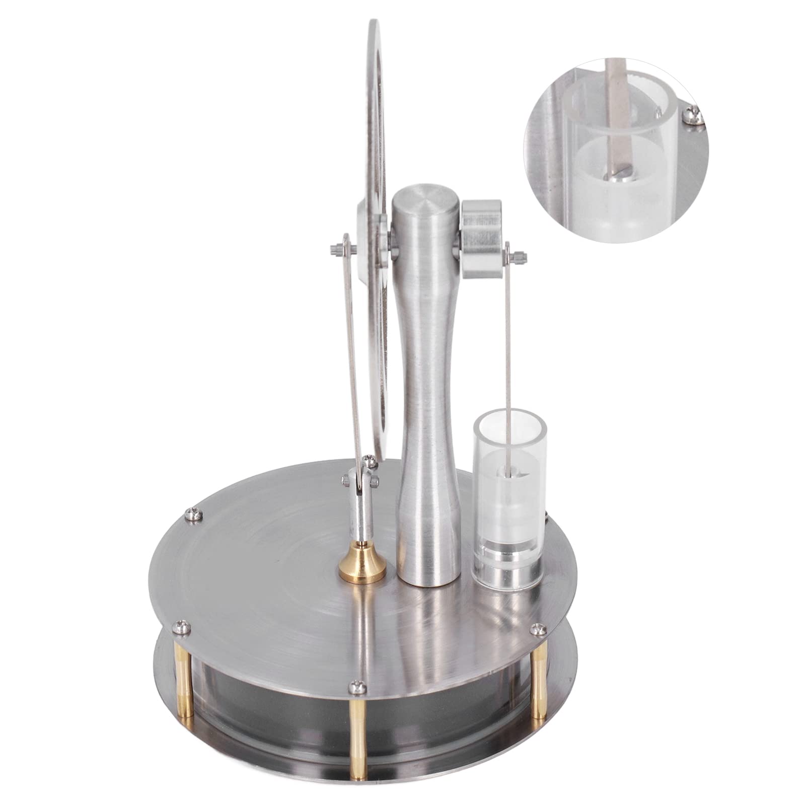 Yosoo Health Gear Stirlingmotor-Modell, Physikalisches Motormodell aus Edelstahl, 8,8 X 14,5 cm, Wiederholt Zerlegt, Visuelle Mechanische Demonstration, Lernspielzeug für über Jahre