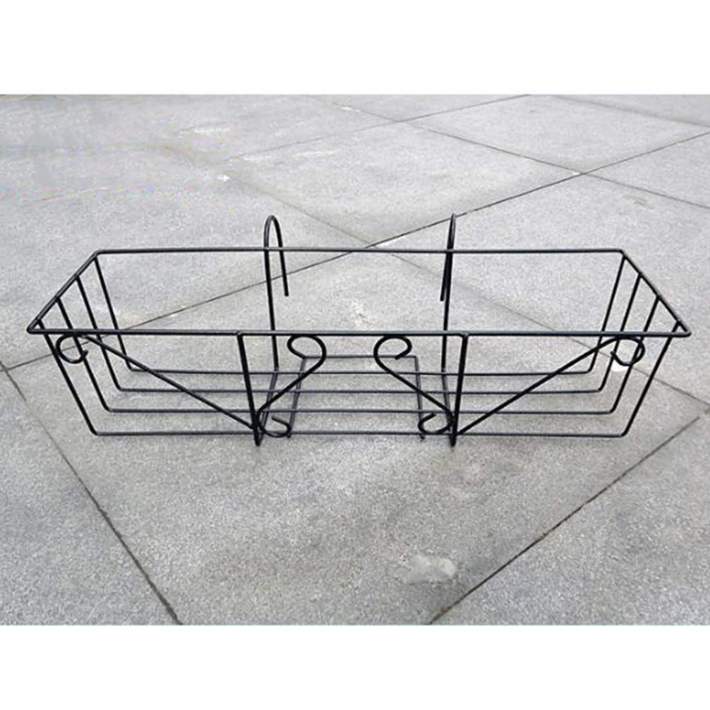 Cabilock Jardinière Suspendue en Fer Support De Pot De Fleur Jardinières De Clôture en Métal Fleur De Balcon Jardinières Suspendues Balcon Porte-jardinière Suspension en Fer Forgé Mural