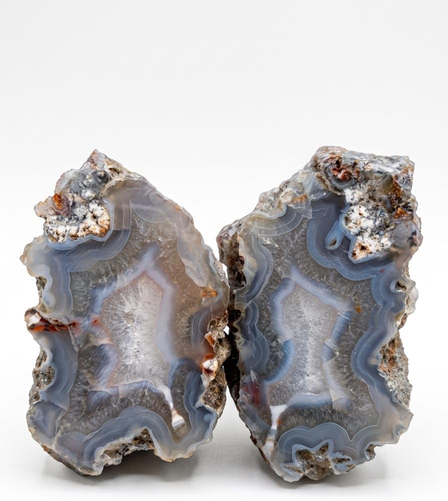 Blue Lace Agate with Quartz Lace | Stone of Tranquility and Communication