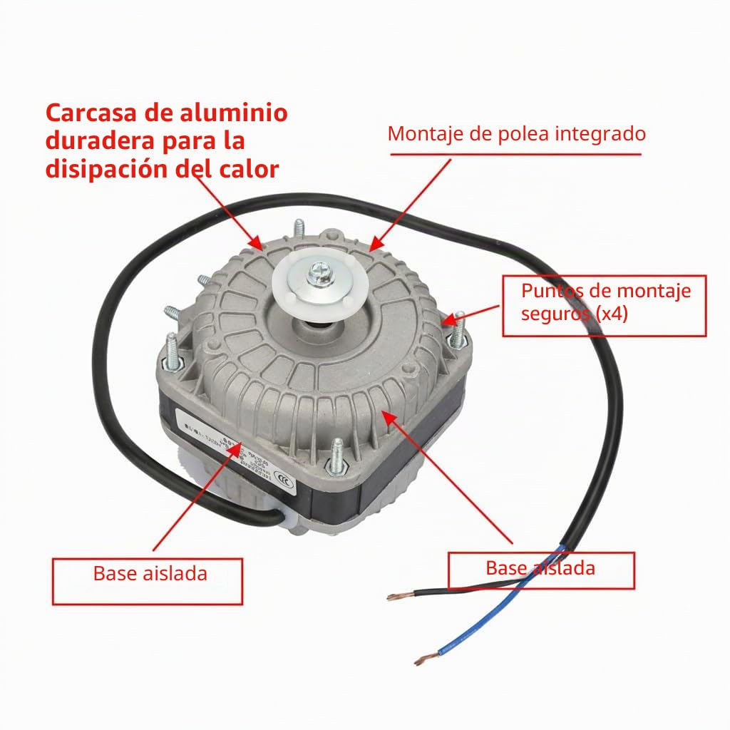 Motor de Ventilador Enfriamiento YZF10-20 Motor de Condensador Alta Velocidad Motor de Disipación de Calor 33W 220V 0.25A