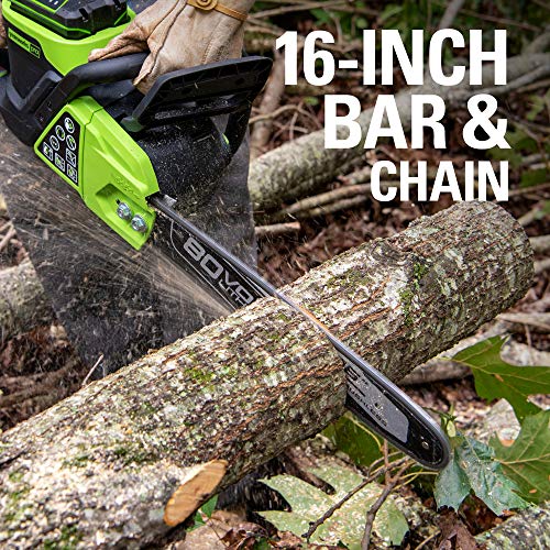 Greenworks CS80L2512 Chainsaw, 16
