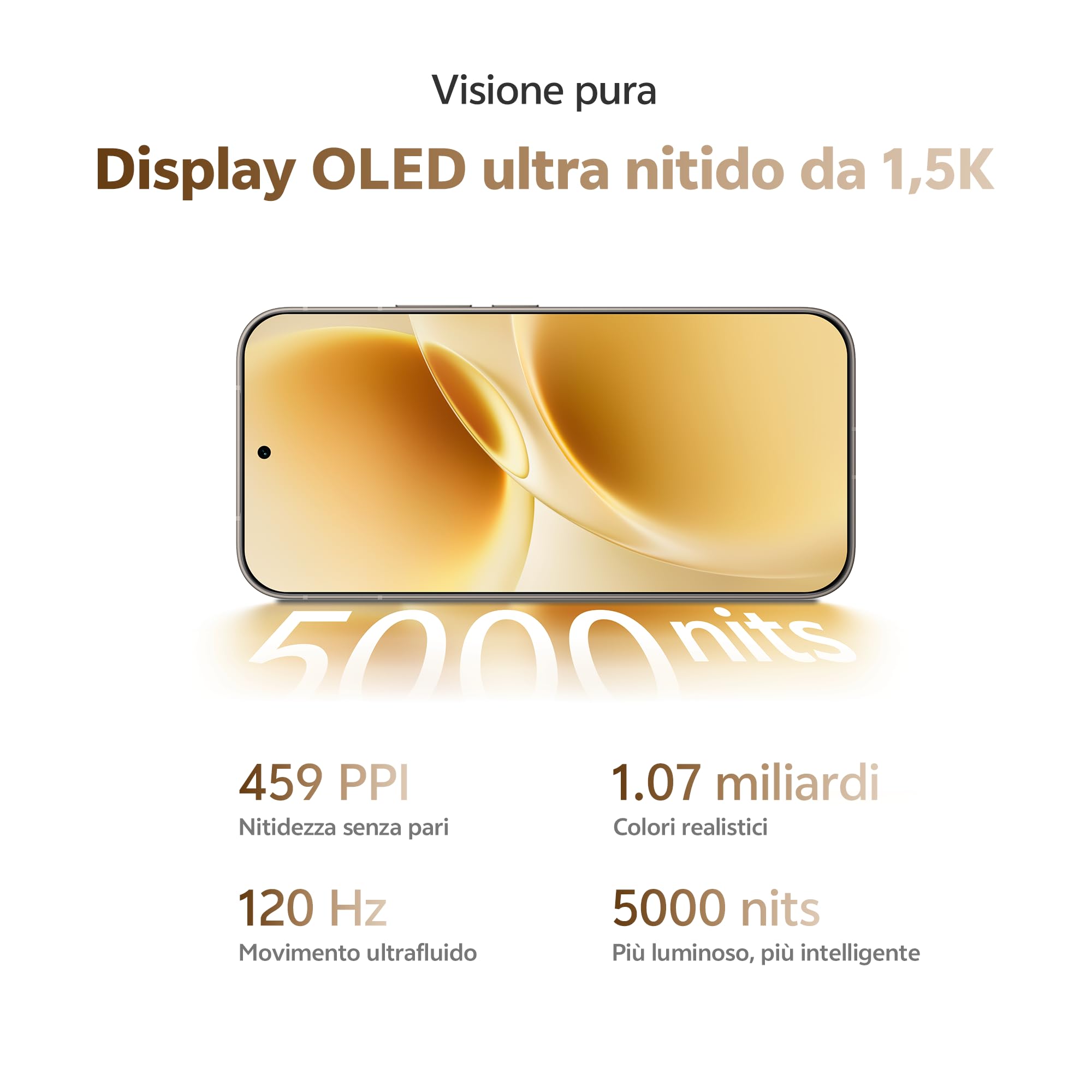 vivo V70 5G Smartphone 8GB RAM + 256GB, Fotocamera ZEISS 50MP con Super Teleobiettivo, Video 4K, Display OLED 6,59" 1.5K, Batteria 5400mAh, Sblocco Impronta Digitale 3D, IP68/IP69, Android 16,NFC