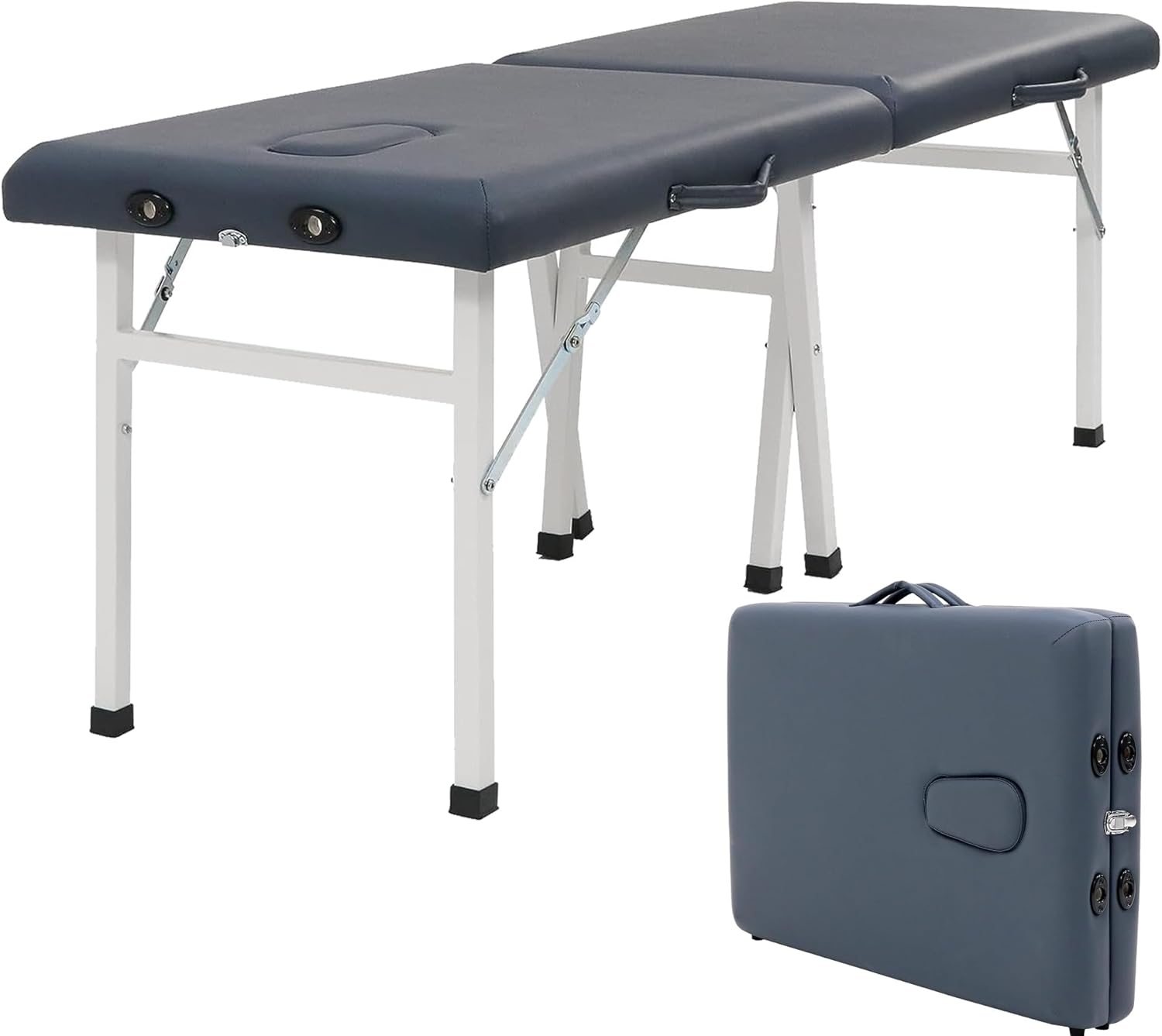 Massage Harmon Economic Portable Massage Table Professional Massage Spa Beds-24I inch, Bluie, 10601S1