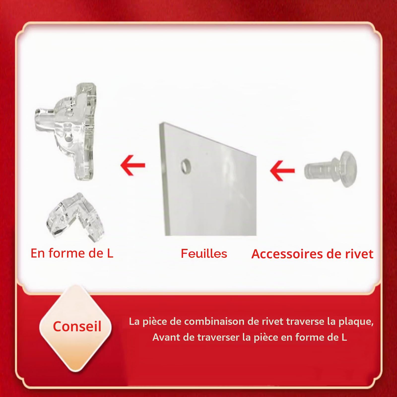 Vitrine en acrylique pour Lego 21061 Notre Dame de Paris, compatible avec 21061, vitrine transparente anti-poussière (kit modèle non inclus) (noir 2 mm)
