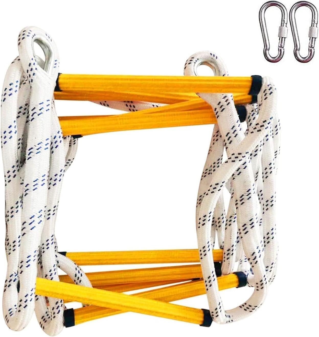 Escape Rope Ladder Emergency Fire With Buckle And Gloves Quick Deployment, Easy To Use/store(12M(39.4FT))