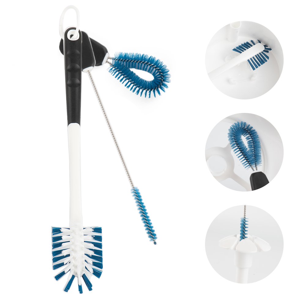 PETKIT Reinigingsset voor Kattenfonteinen, Reinigingsborstel voor Kattenfonteinen, Borstels en Reinigingssponzen, voor Eversweet Fonteinen voor Huisdieren, Duurzaam, Voorkomt Roestvorming