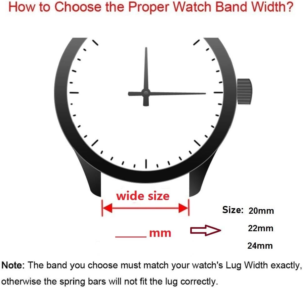 HUAFIY Silicone Watch Bands Width 20mm, 22mm,24mm Rubber Straps.Quick Release Rubber Watch Bands for Men/Women - Image 4