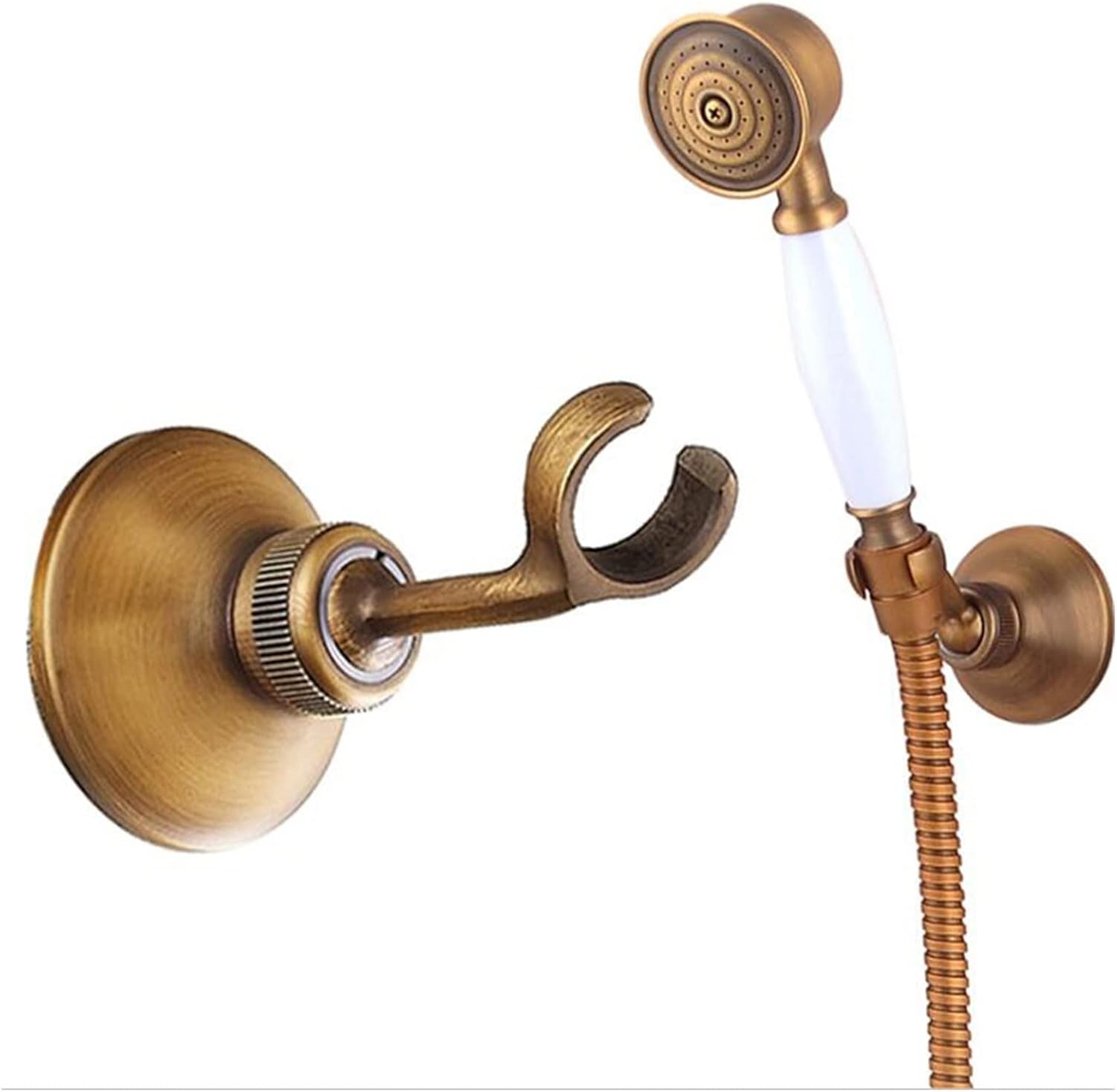Hand Shower Head Bracket Adjustable Hand Held Shower Head Holder Bracket Handshower Holder Bathroom Accessories Golden Shower Installation Bracket