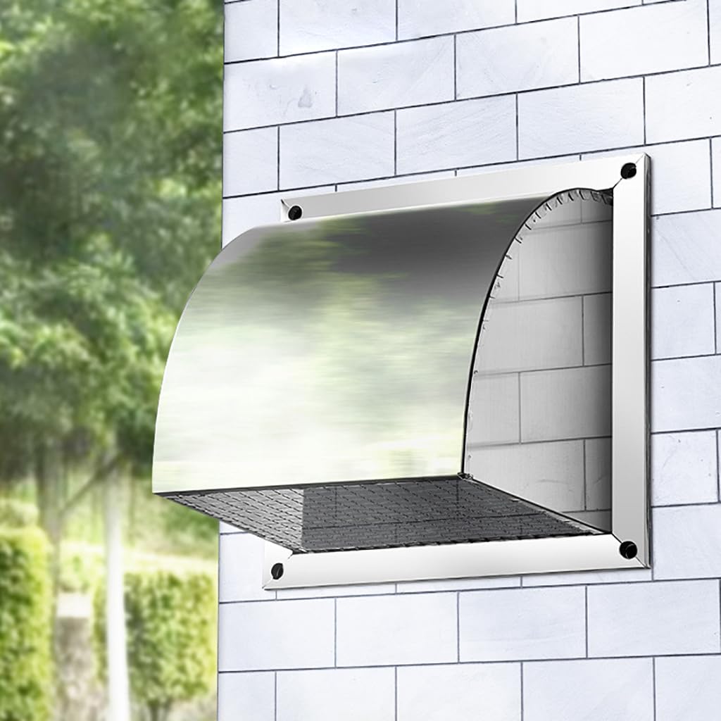 Grille de ventilation extérieure anti-infiltration en inox 304 pour évacuation de hotte