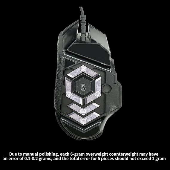 ノワールヴォーゲル マウスバランスチューニングヘビーウェイト 6g x 5個 マウスウェイト Logitech G502 HERO/G502 プロテウスコア/G502 RGB/G502 KDA/G502 SEゲーミングマウスに対応