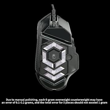 ノワールヴォーゲル マウスバランスチューニングヘビーウェイト 6g x 5個 マウスウェイト Logitech G502 HERO/G502 プロテウスコア/G502 RGB/G502 KDA/G502 SEゲーミングマウスに対応