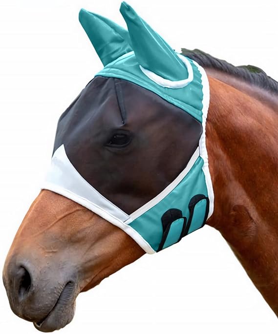 Horse Mask,Masks for Horses with Ears for Horse Royal Blue