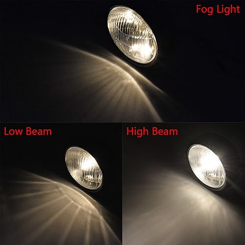 Miniatura 6 de Astra Depot Conjunto de faros delanteros retro de motocicleta de 6.5 pulgadas + soporte negro de 1.378in-1.693in, Cafe Racer Bobber Chopper Cruiser