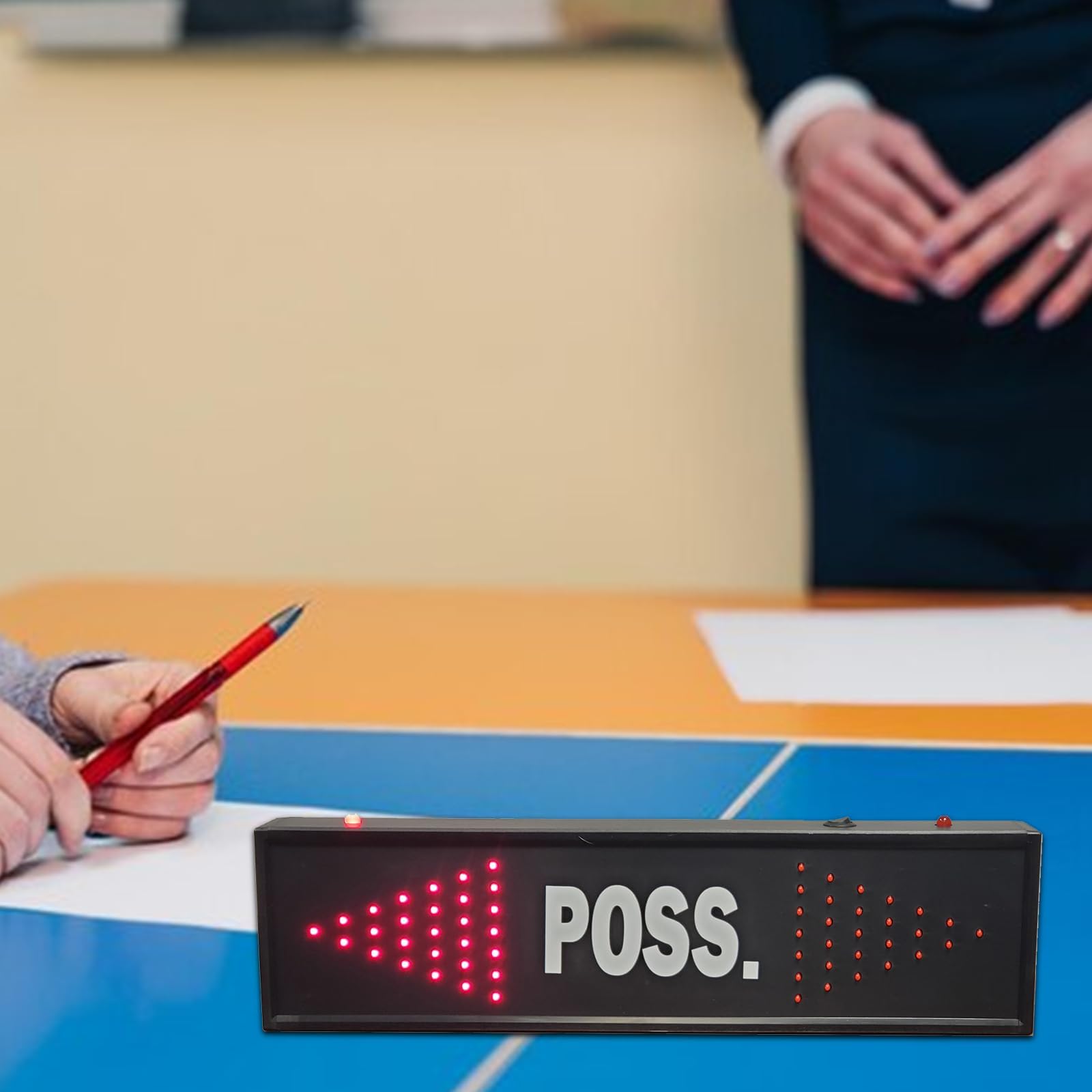 Trigon Sports Electronic LED Basketball Possession Indicator Arrow Toggle Switch Operation, Lightweight Carbon Fiber Possession Arrow for Basketball League, Practice Matches, Scrimmage