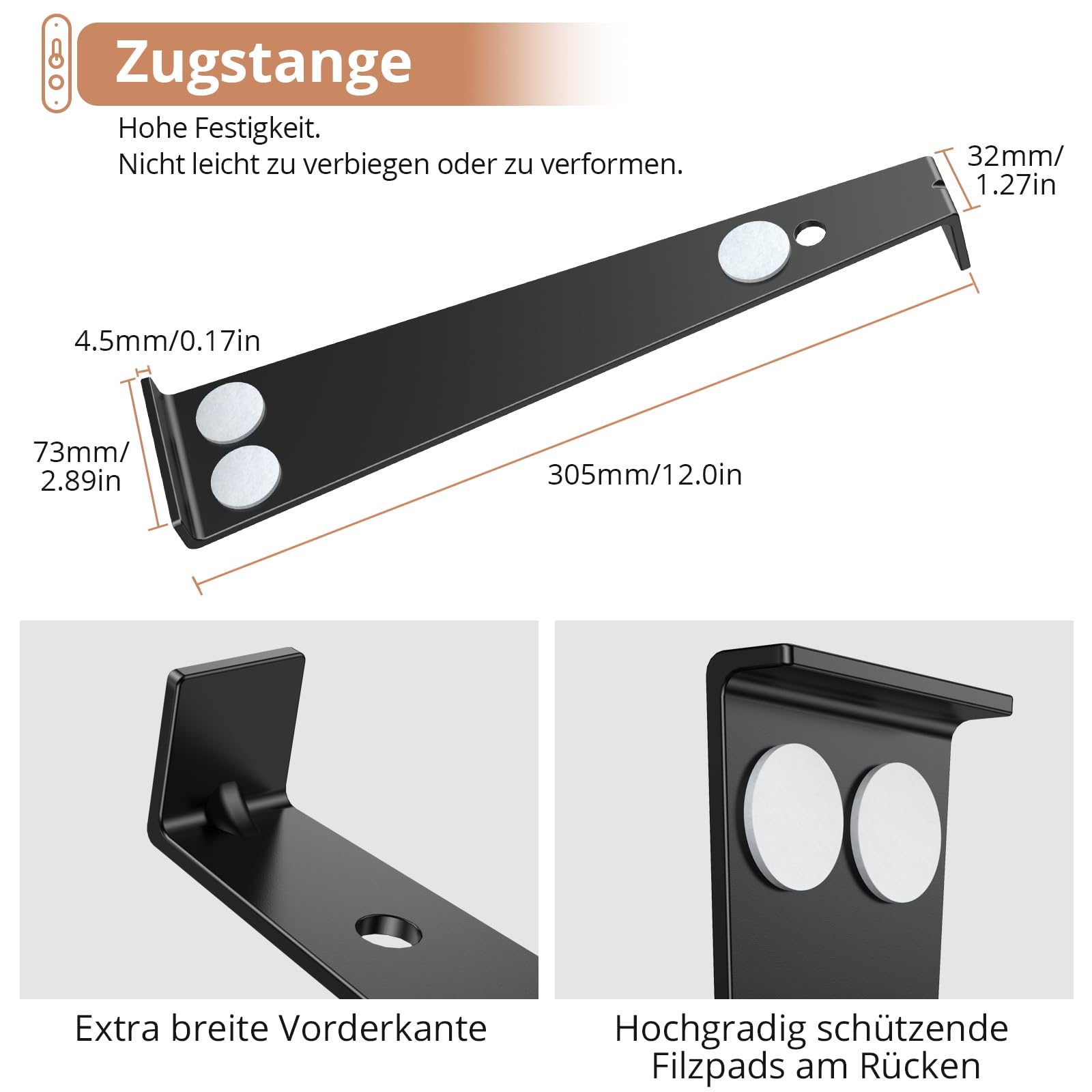 Kamtop 63 tlg.Verlegeset Parkett Nivelliersystem Laminat Parkett Holzfußboden Installations Set Laminat Verlegeset mit 60x Montagekeile, 1x Schlagklotz, 1x Zugstange, 1x Doppelseitiger Hammer