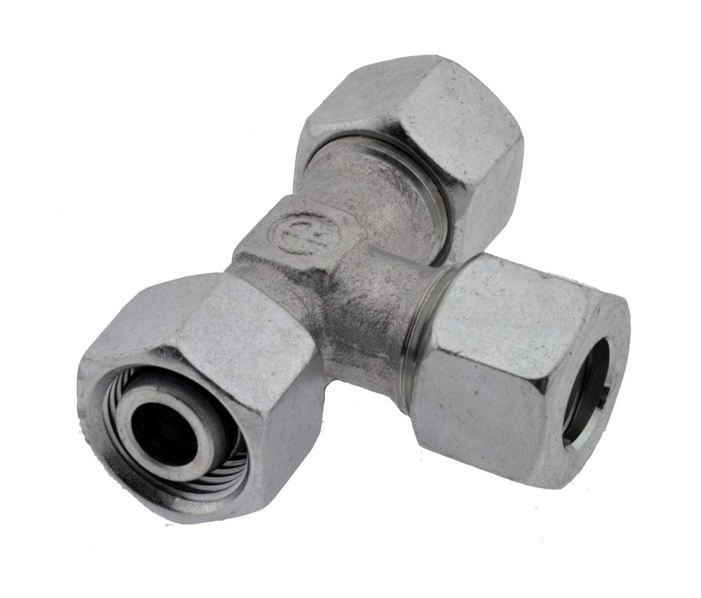 Einstellbare L - Klemmringverschraubung 14 S - G 1/2", Edelstahl L EInschraubverschraubung schwere Baureihe