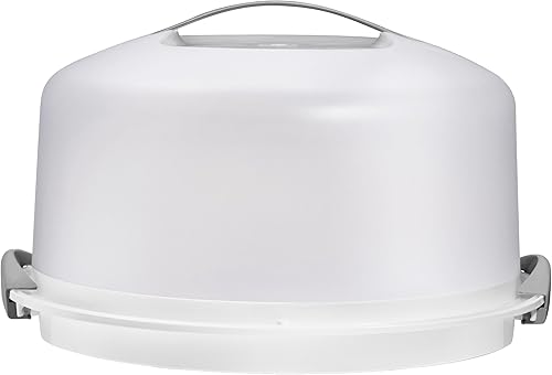 Miniatura 5 de Porta pasteles extra grande con tapa y asa, recipiente de plástico para tartas, soporte para pasteles con tapa para portador de pasteles y