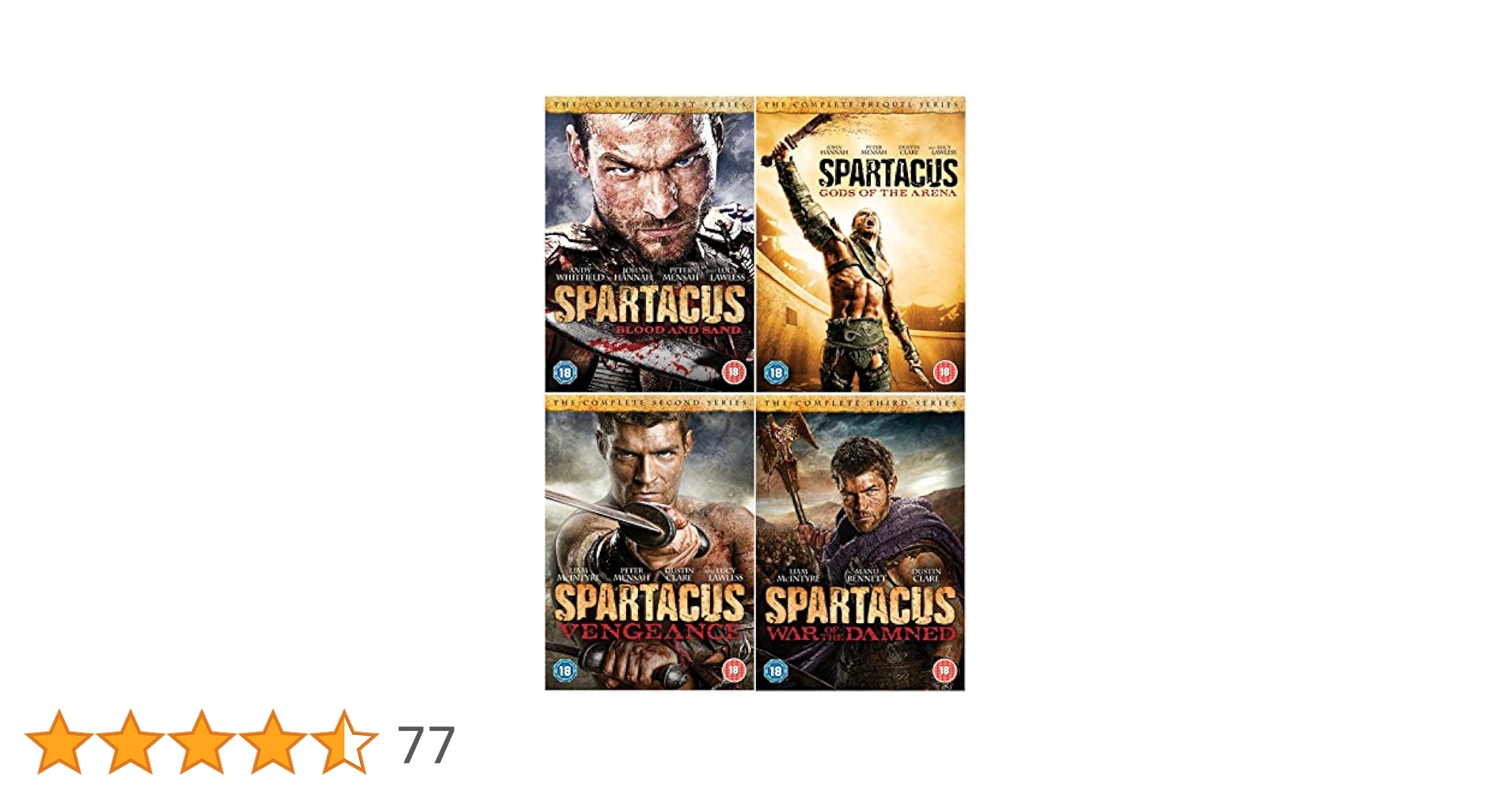 SPARTACUS DVD セット 全シーズン SPARTACUS DVD セット 全シーズン Amazon.com: Spartacus: The