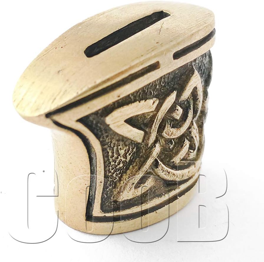 CooB Knife Finger Guard Bolster & Pommel for Custom Knife Knives Making Handle Set #3. Hand-Casted Metal Knife Supplier Accessories (Bronze)