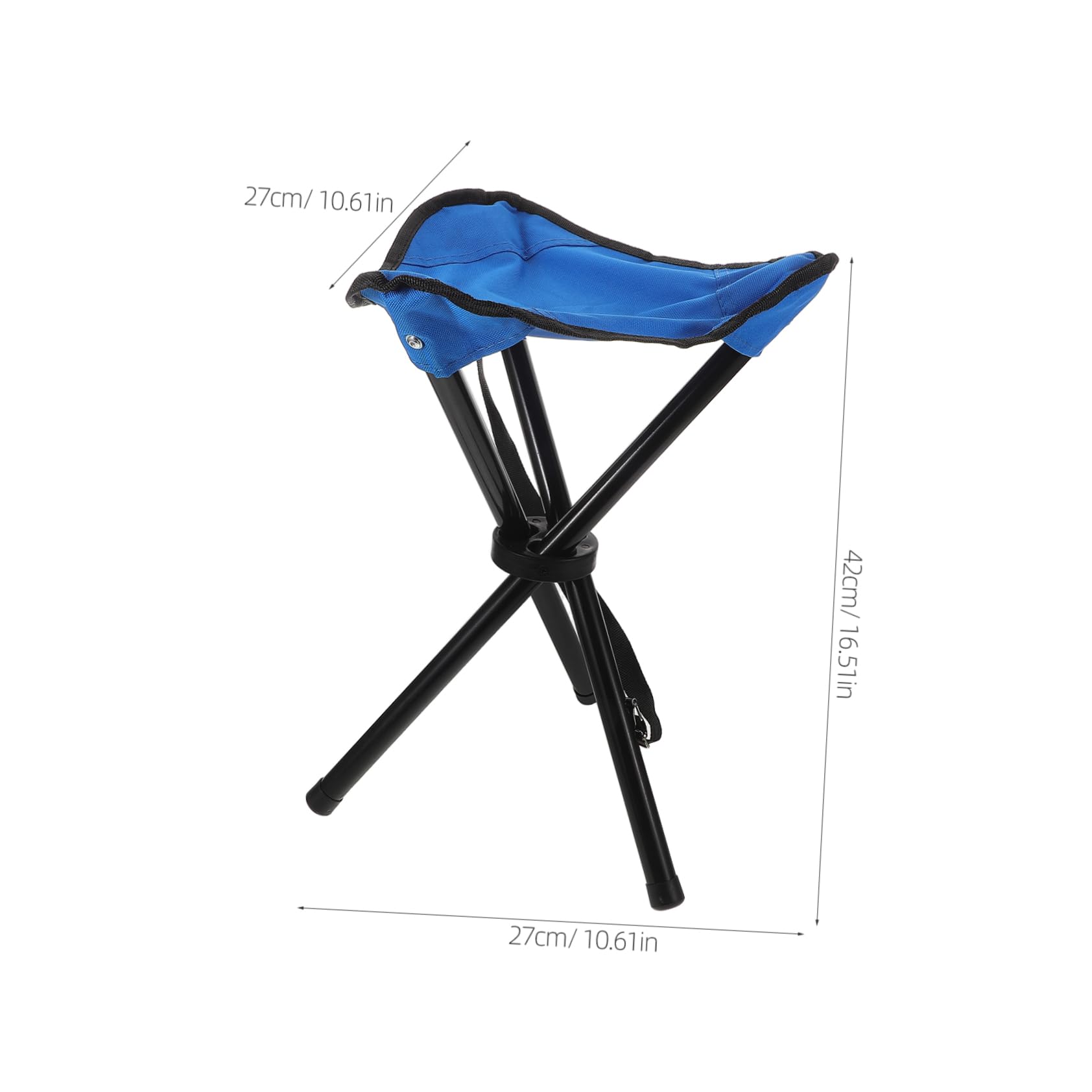 Toyvian Heavy Duty Portable Folding Fishing Chair for Camping Hiking Picnics and Outdoor Activities Lightweight and Collapsible Design for Easy Setup